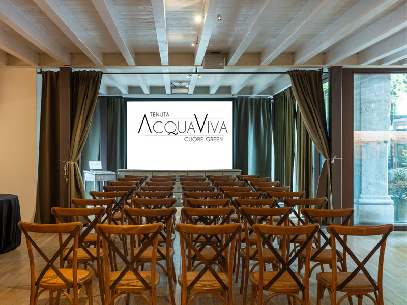Spazio Retrò di Tenuta Acquaviva allestito per Meeting